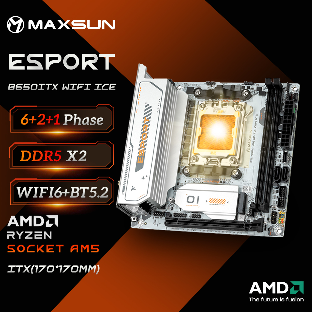 B650 Itx Motherboard Wifi - MAXSUN B650M Anakart ITX AMD Ryzen