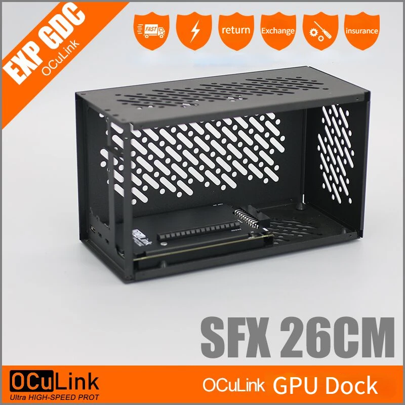 External Gpu Dock Pcie 4.0 Oculink - Alüminyum kasa OCuP4v2 OCuLink PCI-E 4.0