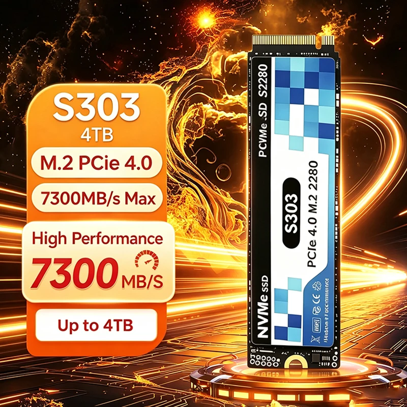 M.2 Nvme 4Tb Pcie 4.0 Ssd - 2026 Yeni Orijinal S303 M.2 SSD