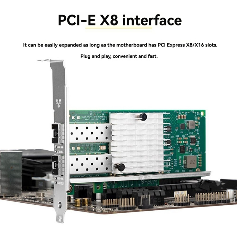 10Gb Sfp+ Pcie Network Card Dual Port - X520-DA1 10Gb SFP+ Çift Bağlantı Noktalı