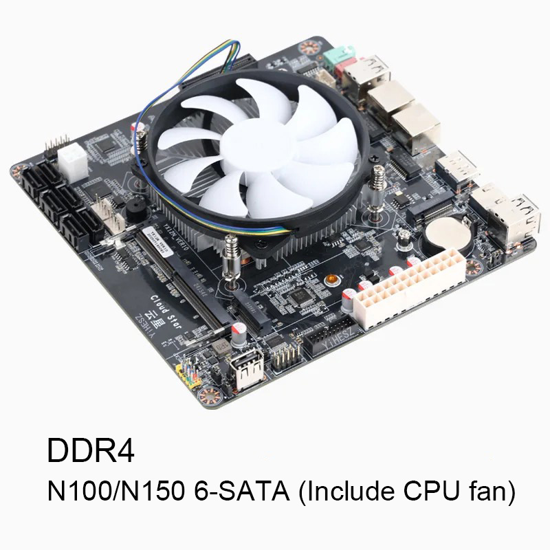 6 Bölmeli N100/N150 NAS Anakar - Nas Motherboard N100 6 Sata incelemesi ve fiyatı