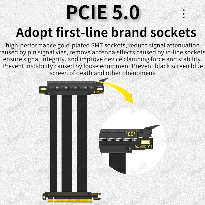 PCIE 5.0 x16 Riser Kablosu, PC - Pcie 4.0 X16 Riser Cable 90 Degree incelemesi ve fiyatı