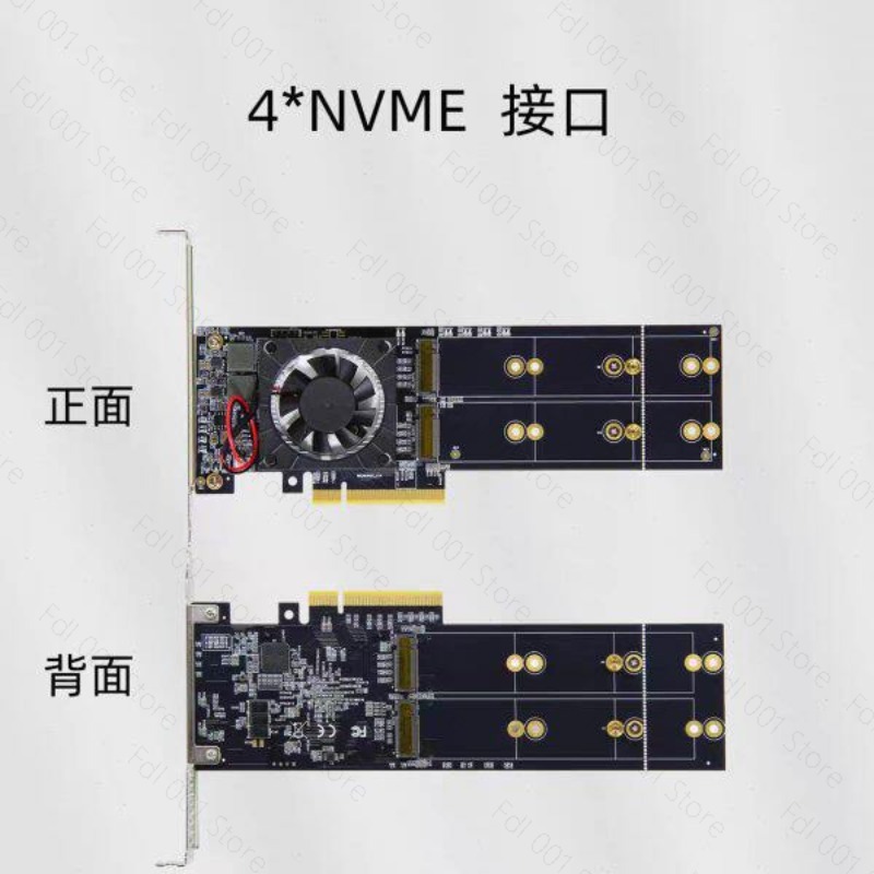 Gerek Yok PCIe Bifurcation PEX - Quad M.2 Nvme Pcie Bifurcation Card incelemesi ve fiyatı