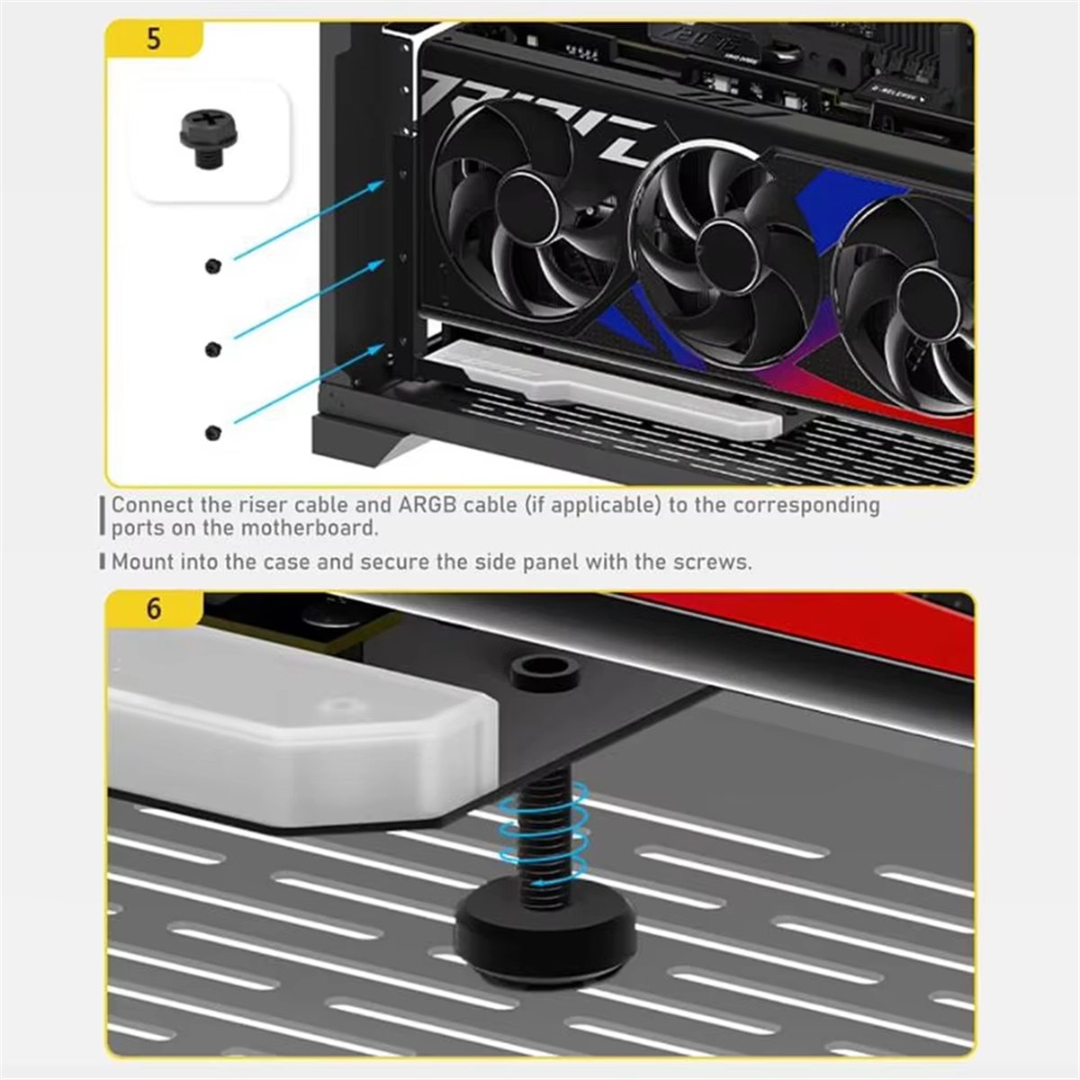 HOTVertical GPU Montaj Braketi - Pcie 4.0 X16 Riser Cable 90 Degree incelemesi ve fiyatı