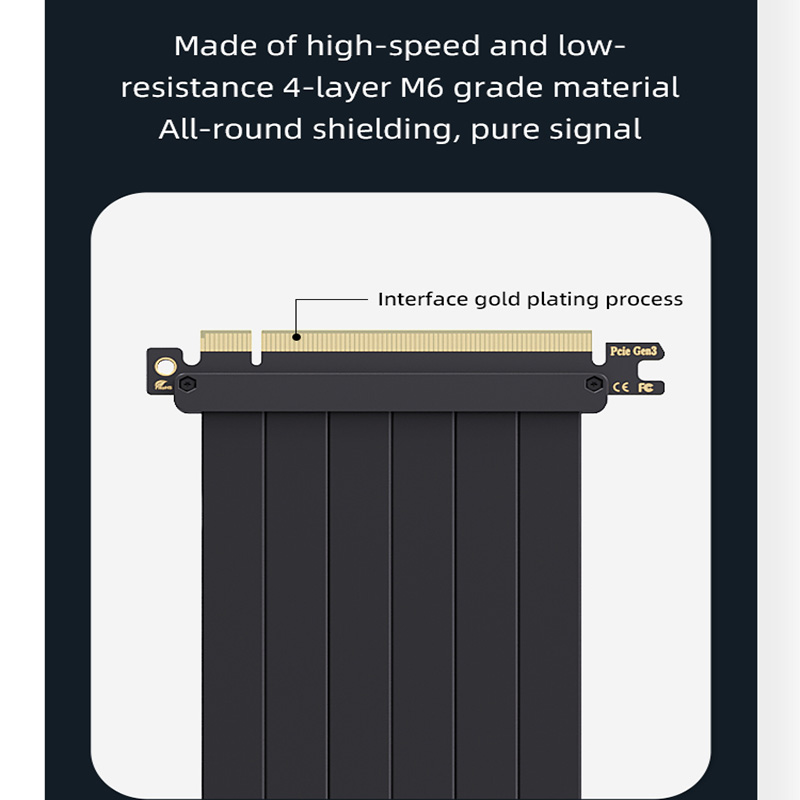 TEUCER Dikey GPU Montaj Braket - Pcie 4.0 X16 Riser Cable 90 Degree incelemesi ve fiyatı