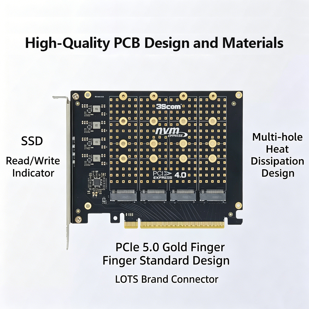PCIe 4.0 X16 - 4 NVMe M.2 SSD  - Quad M.2 Nvme Pcie Bifurcation Card incelemesi ve fiyatı