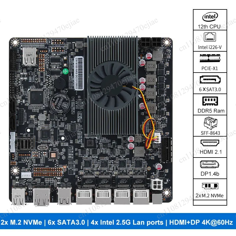 N100 6 Yuvalı NAS Anakartı, Mi - Nas Motherboard N100 6 Sata incelemesi ve fiyatı